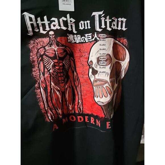 Attack On Titan Shirt Colossal A Modern Epis 2xl Nwt Excellent A112 Cotton - Picture 1 of 5